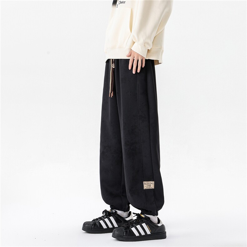 8XL-M痞帅脏脏束脚休闲卫裤男春季大码裤子KZ022特价P40,男装休闲裤,电商B312