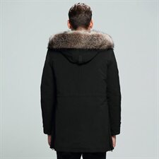 2020电商B247冬季新款派克服短款商务外穿大毛领休闲男1909-P2250，男装羽绒服，电商B247