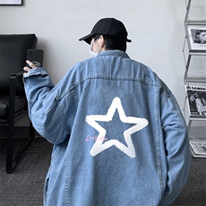 牛仔夹克男大码牛仔外套男茄克NJ77286-P60，男装夹克，电商A040