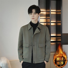 K2502-P1202025秋冬时尚男士加绒加厚夹克外套青年百搭，男装夹克，星座507A（原星座306B-2）