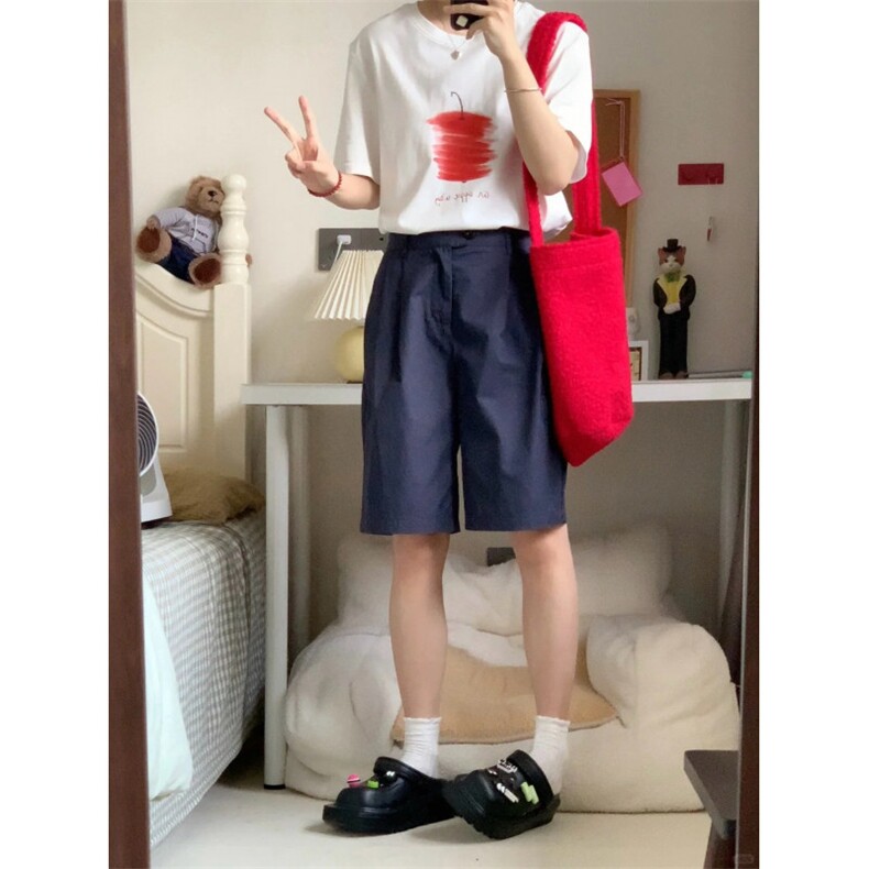T0659-P25手绘苹果俏皮印花纯棉短袖,男装T恤,星座617A-2