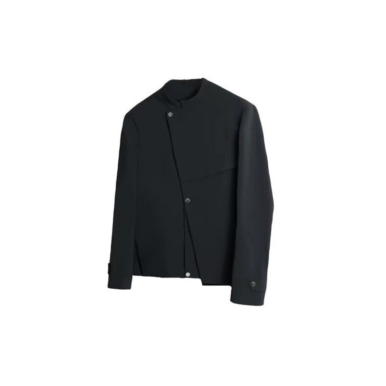 新中式垫肩斜门襟西服夹克JK0111-P70,男装夹克,星座313A(原308A-2)