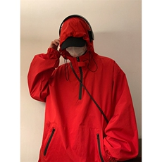 JK8010/P55春装新款现货暖色调港风冲锋衣男宽松夹克个性外套男潮，男装夹克，电商A141