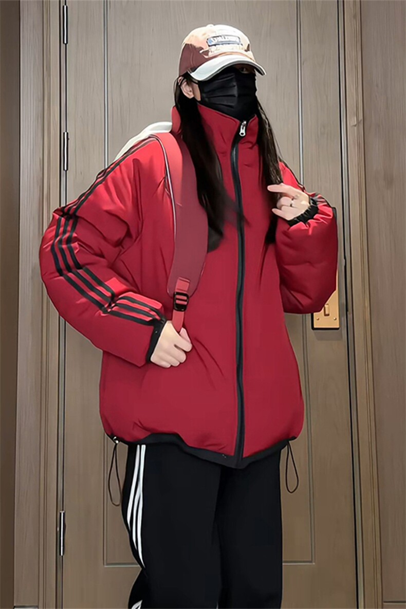 MY189/P95双面穿棉服冬季新款两面穿满天星棉衣宽松百搭加厚棉袄,男装棉衣,电商基地A050