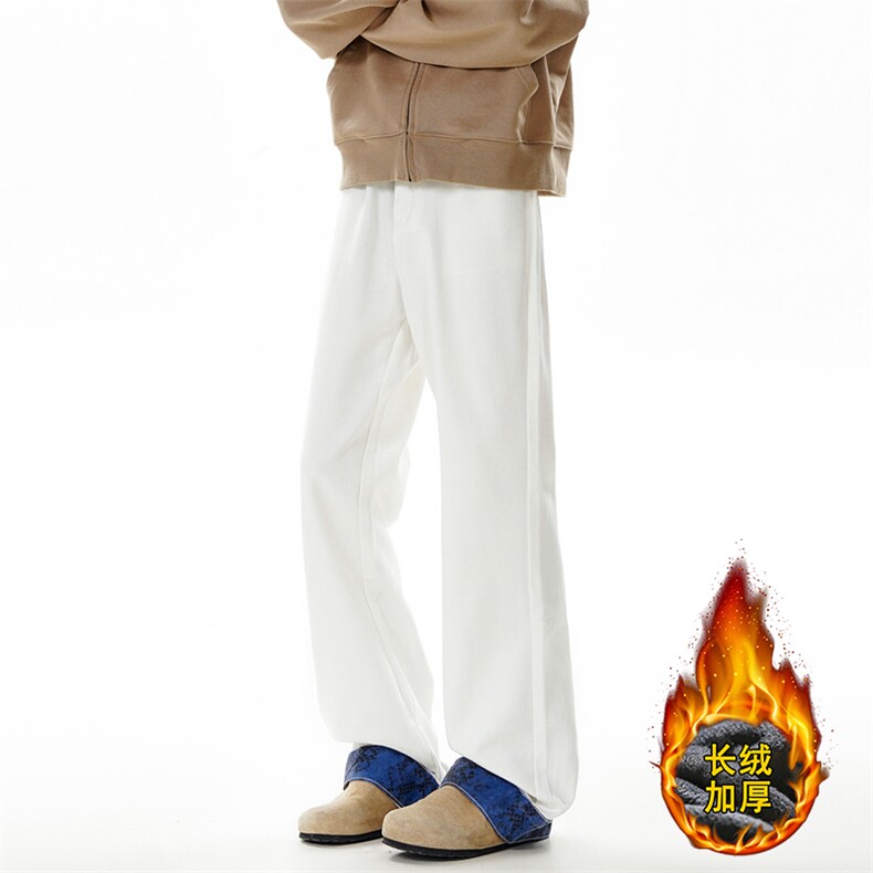 B221美式高街直筒拼接牛仔裤黑色50%棉50%聚酯LK25520-特P55控98，男装牛仔裤，电商B221