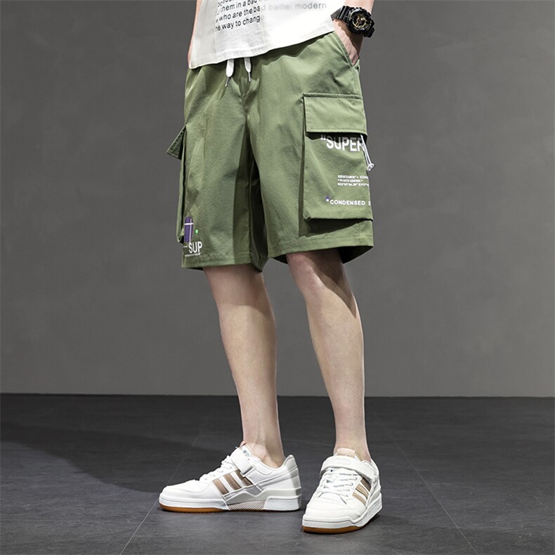 2021夏季新款灰墙五分裤短裤工装裤夏季新款男潮A305-KX-301-P30图片