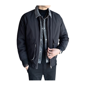 2025冬季店主风高级感假两件工装休闲宽松棉服外套男M957-P145图片