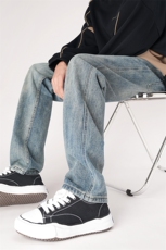 秋季新款美式复古休闲直筒裤宽松牛仔裤男3701P58，男装牛仔裤，星座902A