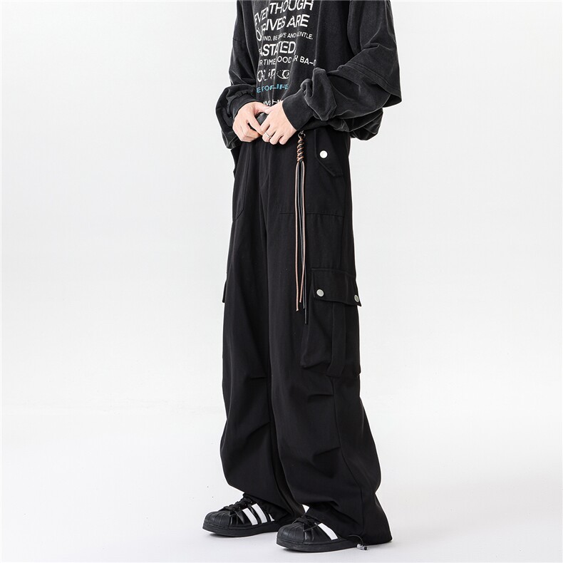 春季加长版工装裤男高个子阔腿直筒伞兵裤188cm110裤子KZ012P78,男装工装外套,电商B312
