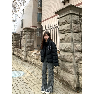 自家图，cleanfit褶皱牛仔裤男秋冬伞兵微喇裤子KZA51-P60图片