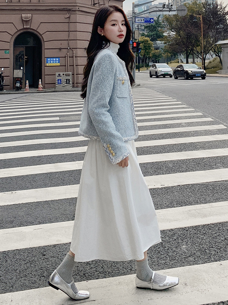 秋冬轻奢新中式法式复古外套短外套小香风小众上衣气质网红时尚,女装短外套,浙宝305