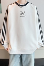 400高克重华棉秋冬内景美式宽松圆领卫衣男潮WY00174/P45加绒P50，男装卫衣，电商B316