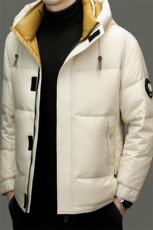 冬装新款标白鸭绒连帽加厚保暖户外羽绒服休闲品质男外套，男装羽绒服，钱塘6003（原4033）
