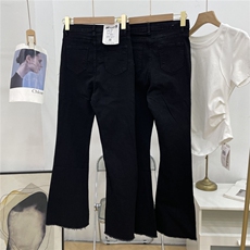 1506A/Gc4480/P39美式高街微喇裤子窄版提裆直筒长裤，男装休闲裤，星座1506A