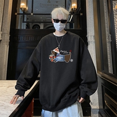 ！圆领卫衣男装港风长袖T恤男外套男WY259-特P23，男装T恤，电商B367