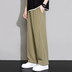 潮流前线日系潮牌夏季新款男士设计感宽松休闲裤CK2320-P40，男装休闲裤，星座717