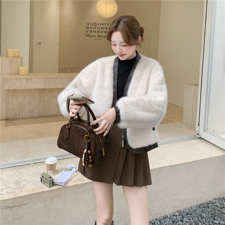现货主推25冬新皮毛外套保暖毛毛2D044-2519-P220-K328现货,女装派克服,2D044