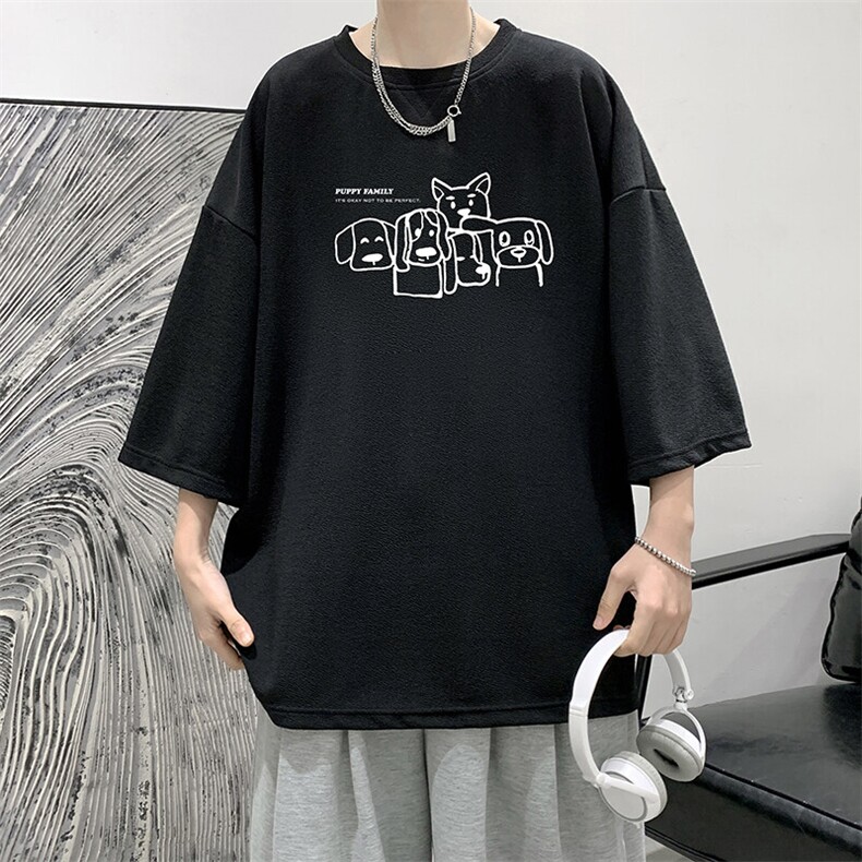 冰丝七分袖t恤男大码五分袖男短袖男中袖Q11404-P30,男装T恤,电商A040