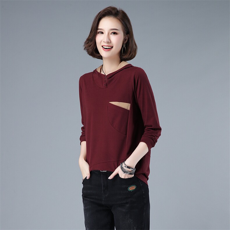 时尚潮流女装卫衣秋季新款宽松显瘦长袖上衣3507款,女装卫衣/绒衫,秋牧寒烟