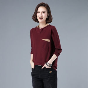 时尚潮流女装卫衣 秋季新款宽松显瘦长袖上衣3507款图片