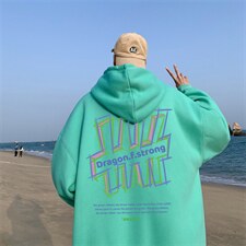 ！22秋季新款宽松大码港风几何连帽卫衣LW1920-P35控58，男装卫衣，星座508（原C305）
