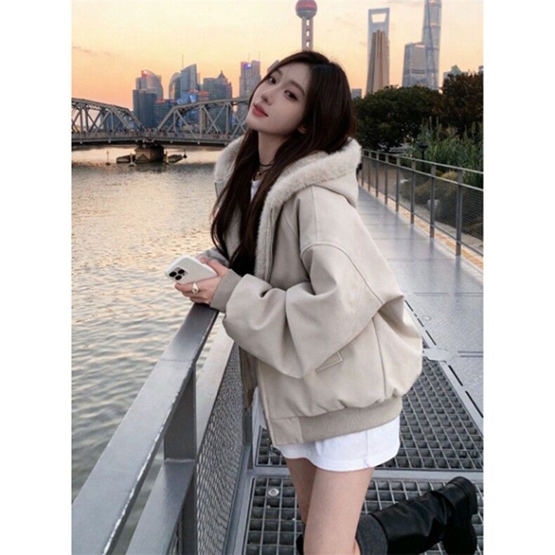 现货高品质美式高街冬季重磅座山雕大毛毛领pu皮棉衣男女加厚外套，男装皮衣，电商A486