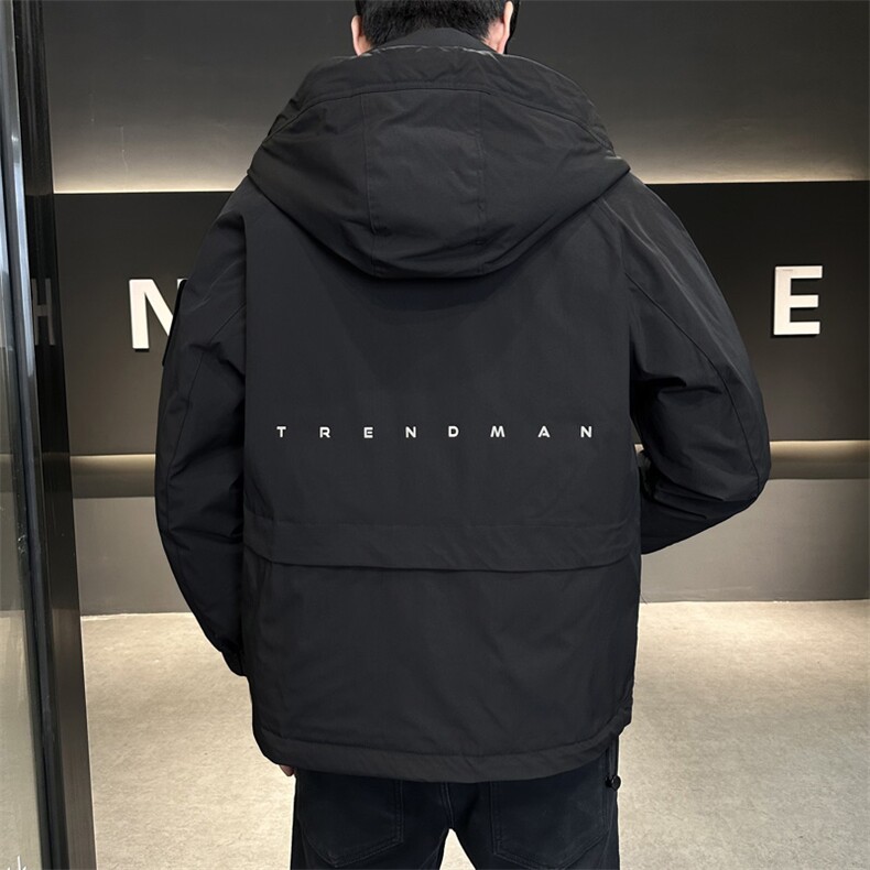 冬季新款工装羽绒服男短款冲锋衣保暖羽绒外套Y9870-P195,男装羽绒服,电商A239