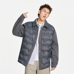 冬季美式开衫衬衫领轻薄保暖羽绒服90白鸭绒 XZ309 Y95733 P109图片