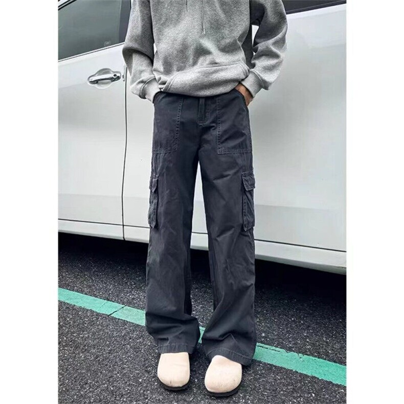 春秋复古工装牛仔高街设计感直筒宽松休闲直筒裤子-XZ64-网络图,男装工装外套,星座1002-2