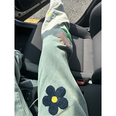 高街头设计感刺绣牛仔裤男春秋款嘻哈宽松休闲水洗直筒裤NZ796，男装牛仔裤，星座1116A（原606A-3）