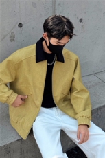 秋冬男士皮衣拼接翻领潮流机车夹克情侣机能外套GS60055，男装皮衣，星座1206（原A206）