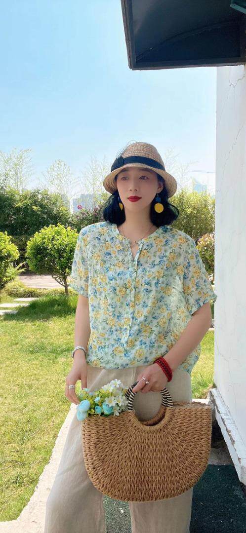 纯苎连衣裙小衫裤子裙子衬衣 时尚风 风淑女风休闲风，女装连衣裙，川哲