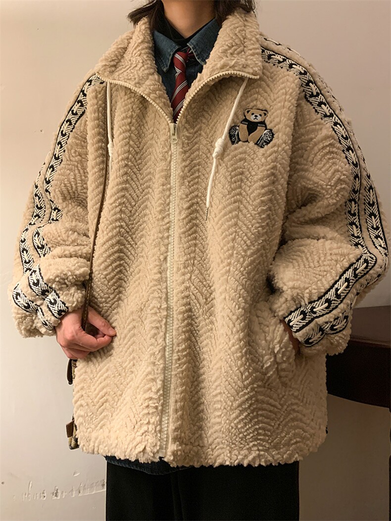 2025新款贴标羊羔绒加绒加厚保暖棉衣A316-1-1-Y74p118控158,男装棉衣,星座906（原电商a316-1）