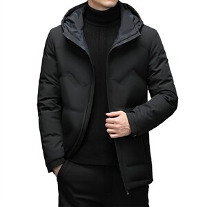 2023冬季连帽两面穿羽绒服男款中年男加厚反穿外套XXHW2181-P300图片