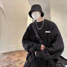 【量大价格可谈】日系复古毛衣男女秋冬潮牌加厚毛衣SCL-X015P48，男装针织衫/毛衣，星座1112-1