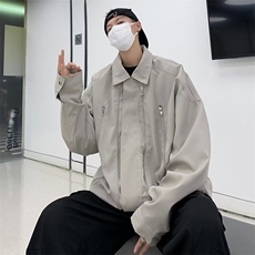 防水大码秋装拉链高街美式翻领夹克机能飞行服外套HT25-P68，男装夹克，星座1109-3