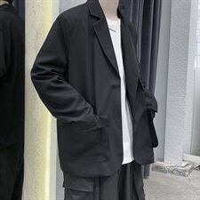 秋季新款小西装男韩版潮流百搭冷淡风港风外套，男装西服，星座507