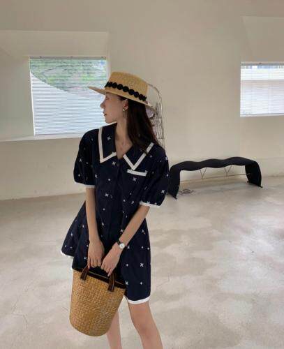 夏季刺绣连衣裙，女装连衣裙，Y·Ben悦本