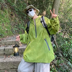 2023港风文艺刺绣连帽防晒衣男夏季薄款夹克，男装夹克，星座716-3