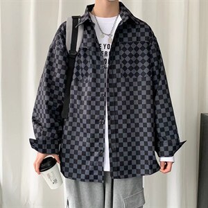 长袖衬衫春款男港风潮流W2210P32，男装衬衫，星座1116-2