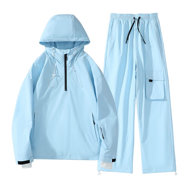 24冬新防风防水单板双板滑雪服套装男女中性风保暖外套TZ033-P220,男装休闲套装,电商A001-1