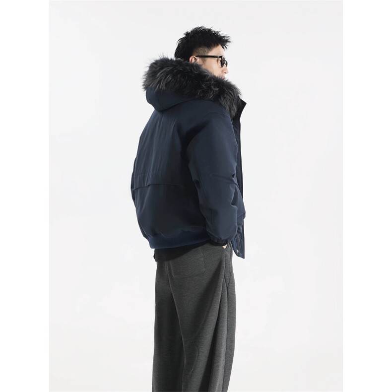 706-MY6625-P158现货冬季美式可拆卸毛领派克服加厚棉服外套,男装棉衣,星座706-1