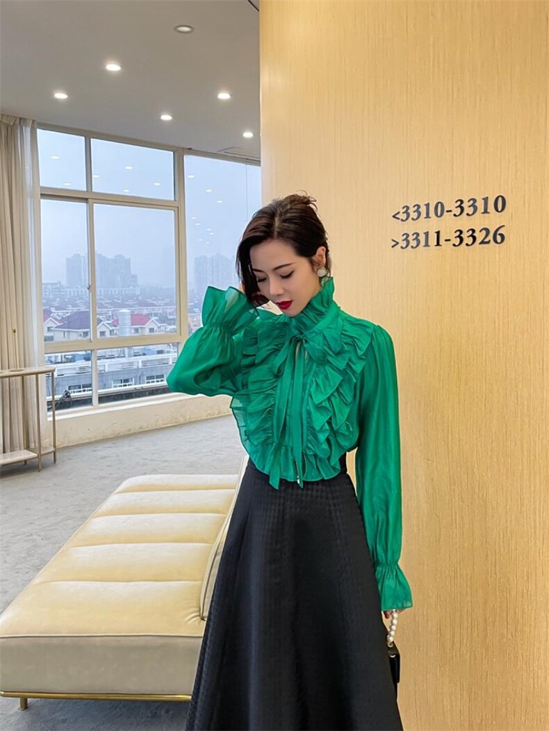 木耳边衬衣，其它，M&G