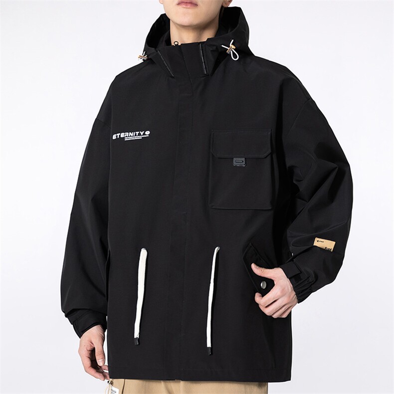 港风L-9XL春装新款现货防水加大冲锋衣男潮外套XZ109-JK2301-P78,男装夹克,星座109