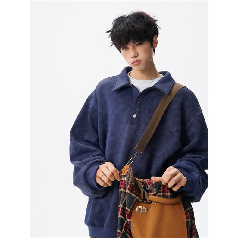 现货WY10165-特P48控88美式复古解构拼接大码男宽松情侣套头卫衣,男装卫衣,电商A059