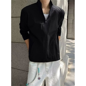新款原宿潮流轻薄透气立领防晒衣男款夏季冰丝日系流行 JK34图片