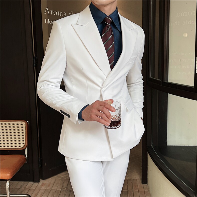 品质西服套装男两件套韩版修身商务休闲西装婚礼西装KTZ911-P270,男装西服套装,星座1105-3