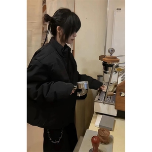 美式复古肩部设计感走线加棉棉衣ZM0114-P80图片