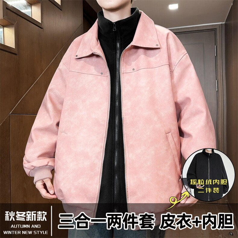 三合一两件套男士棉服皮棉袄冬季加厚棉衣潮流A266-PYT0101-P135图片