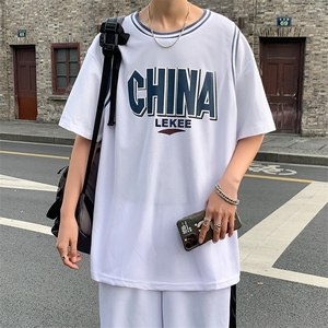 男生运动套装韩版潮流夏季两件套帅气短袖篮球短裤一套TZ04-P35图片